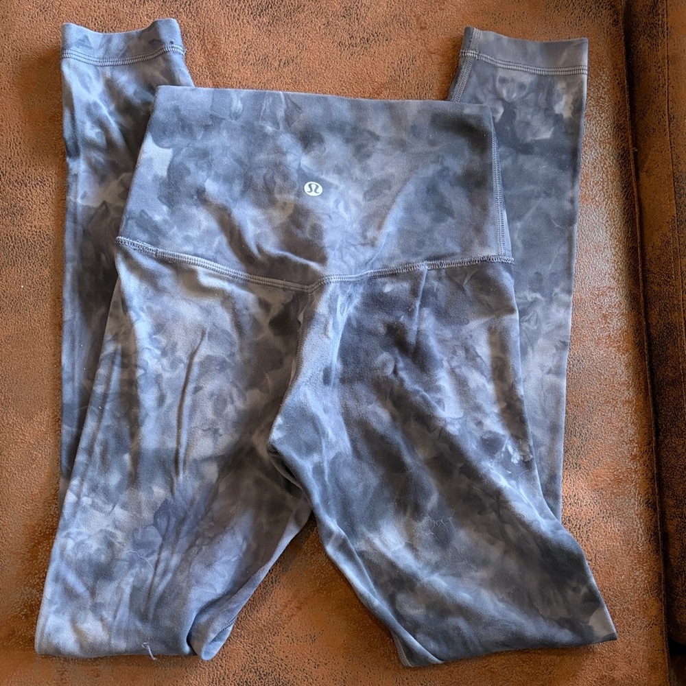 Lululemon Gray Tie-Dye Leggings